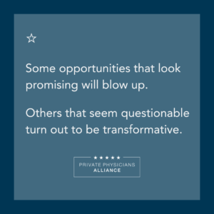 Quote: One Physician’s Non-Linear Path to a Wildly Successful Membership-Based Medicine Practice